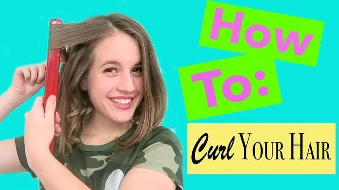 EASY HIGH SCHOOL HAIRSTYLE: How to Curl Your Hair