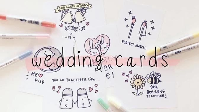 10 Cute Wedding Puns Cards! | Doodles by Sarah