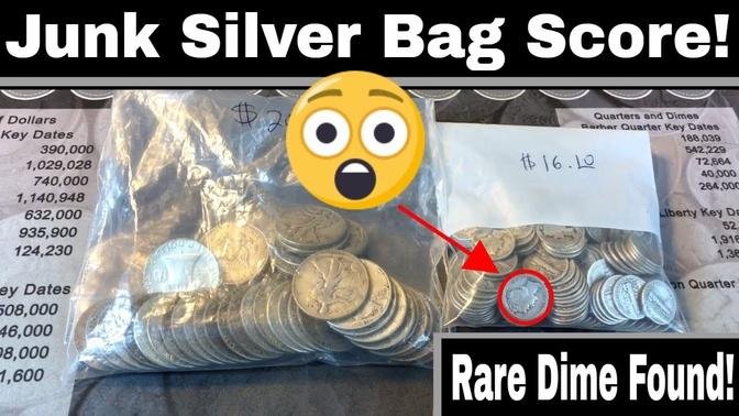 Local Coin Shop LCS Junk Silver Hunt - Rare Dime Found!