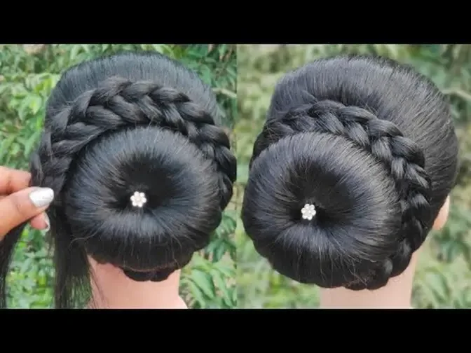 make a funky juda bun hairstyle which look like a flower Learn Juda Bun  hairstyles with puff step by step  video Dailymotion