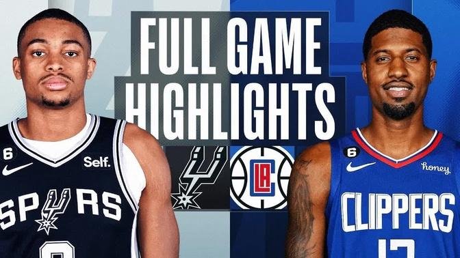 Antonio Spurs vs. Los Angeles Clippers Full Game Highlights | Jan 26 | 2022-2023 NBA Season
