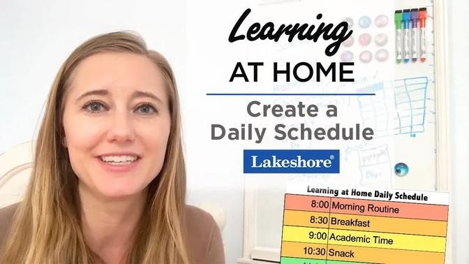 Learning at Home Tips for Creating a Daily Schedule for Kids