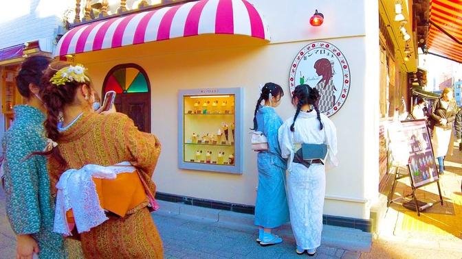 Asakusa in Tokyo 🐶🍻 Japan Sweets Town ♪ 💖 4K ASMR non-stop 1 hour 01 minutes