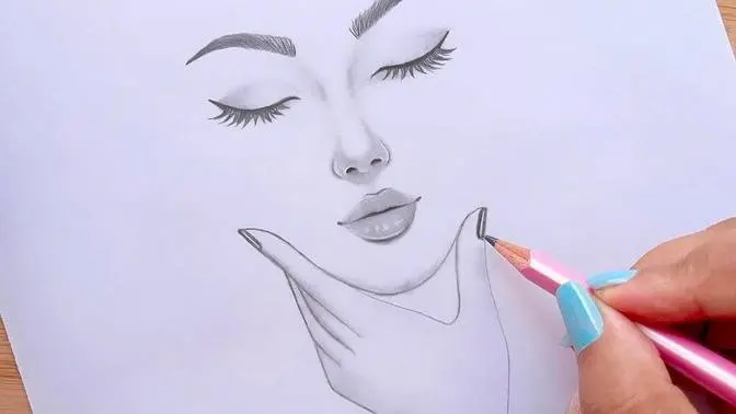 Easy Way To Draw A Face Pencil Sketch For Beginners G zel K z 