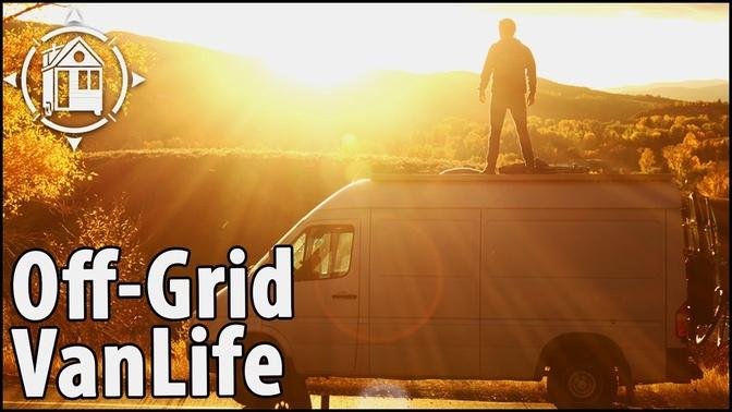 Living in an Off-Grid Sprinter Van w/ Roof Deck (Video Tour)