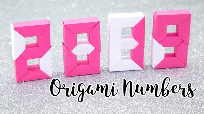 Origami Numbers Tutorial - 2019 New Year - Paper Kawaii