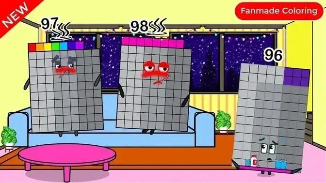 Oh No! Numberblocks 97 98 Is Sick 