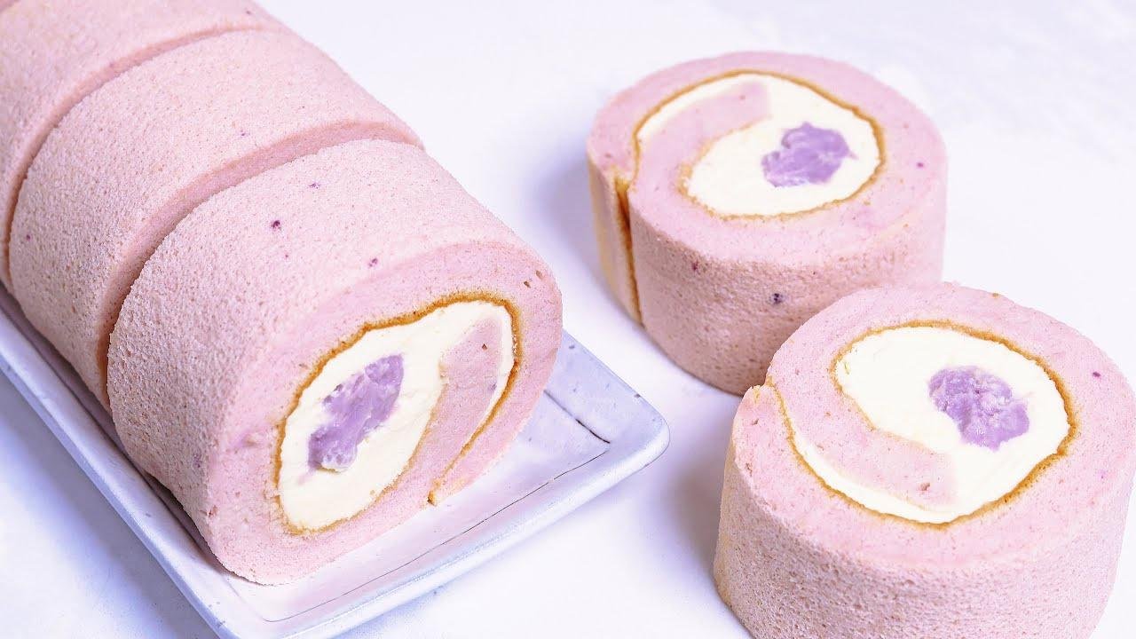 🔥零失败配方，芋泥控千万不能错过的芋泥蛋糕卷 ｜Taro Cake Roll,  soft and fluffy