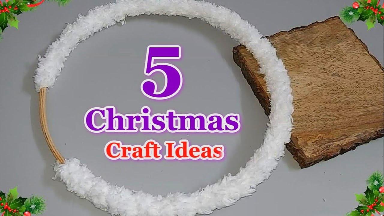 5 Easy Low Cost Christmas decoration idea from Simple materials | DIY Christmas craft idea🎄272
