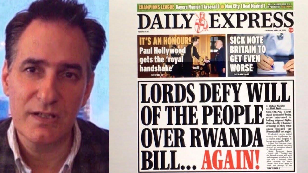 LORDS DEFY WILL OF THE PEOPLE OVER RWANDA BILL says Daily Express. Let’s look at the FACTS