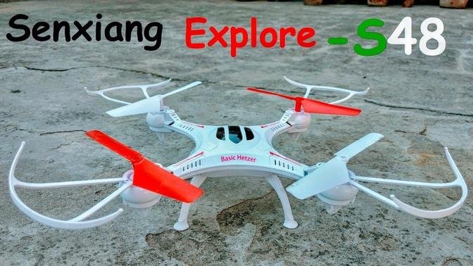 RC Adventure | Senxiang Explore S48 Drone Unboxing & First Flight Test 2.4GHz