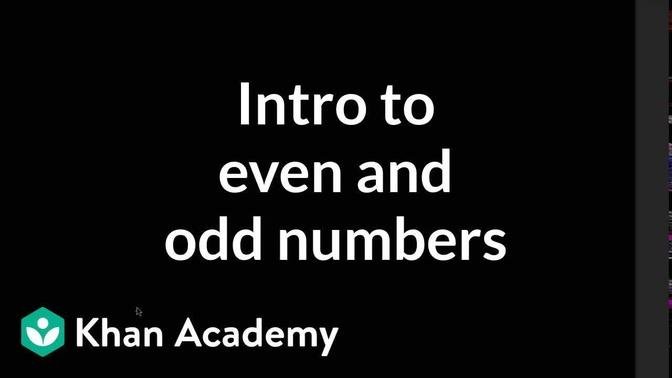 Introduction to even and odd numbers | 3rd grade