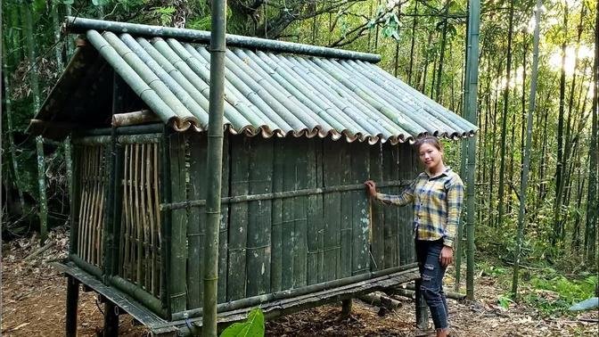 BAMBOO HOUSE: How To Build Bamboo House 2021 | Bushcraft vn - Ep.39 ...