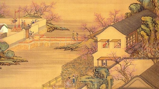 《十二月令圖》 一 | 自然秩序 | 天人合一 | 元宵佳節 | 杏花疏影 | 曲水流觴 | 牡丹微雨 | 傳統文化 | 文化傳承 | 傳統繪畫 | 中華傳統