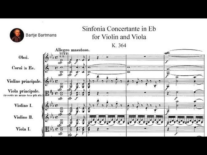 Mozart - Sinfonia Concertante, K.364/320d (1779) {Arthur Grumiaux}