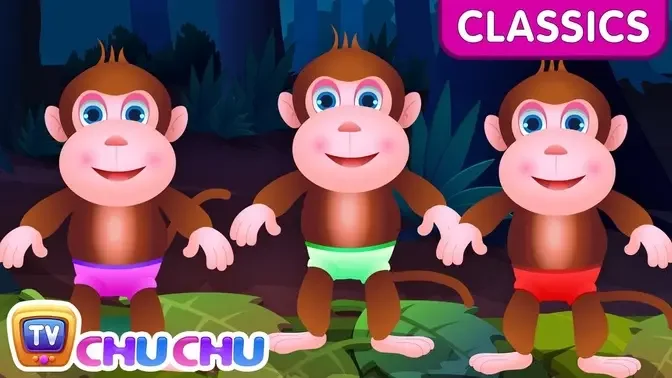 ChuChu TV Classics - Five Little Monkeys Jumping On The Bed | Nursery  Rhymes and Kids Songs