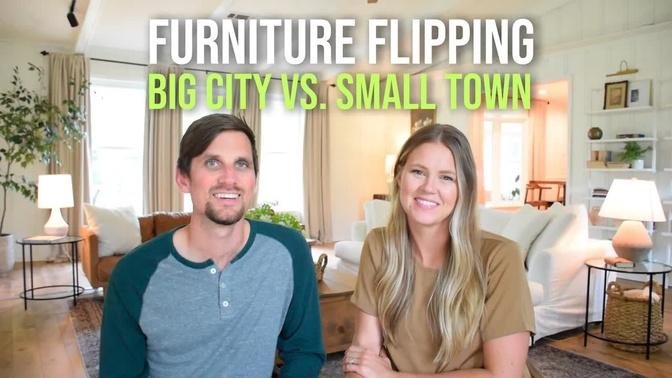 Furniture Flipping in a Big City vs. Small Town // Selling Furniture as a Side Hustle 2021