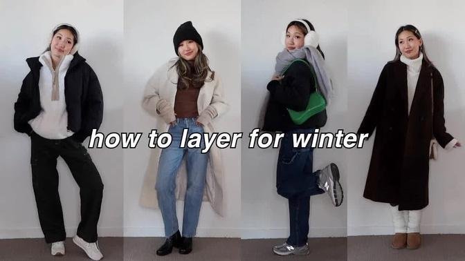 cozy winter outfit ideas | layering for winter