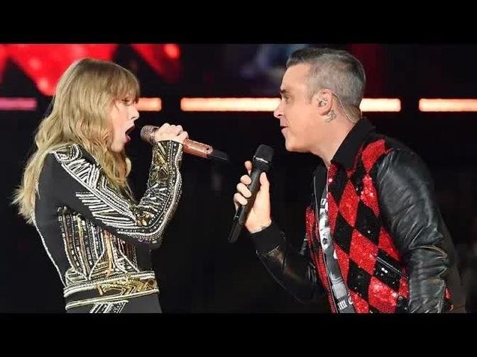 Robbie Williams and Taylor Swift Angels live at Wembley