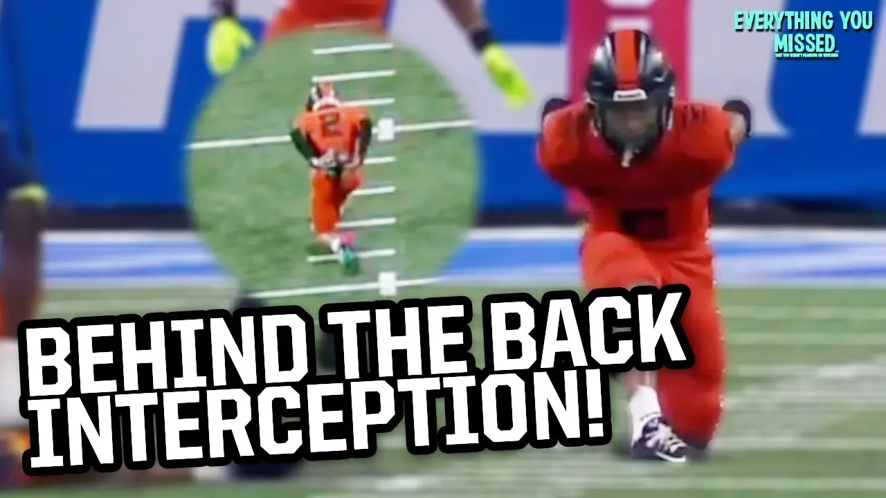Behind-the-back interception and a catch made with pants | Things You Missed