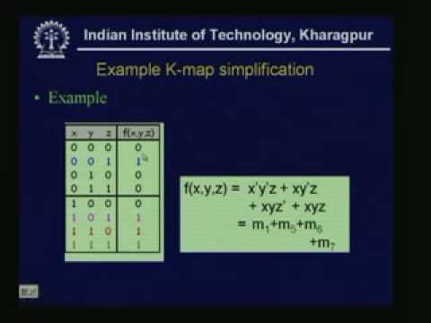 Lecture - 9 Boolean Function Minimization