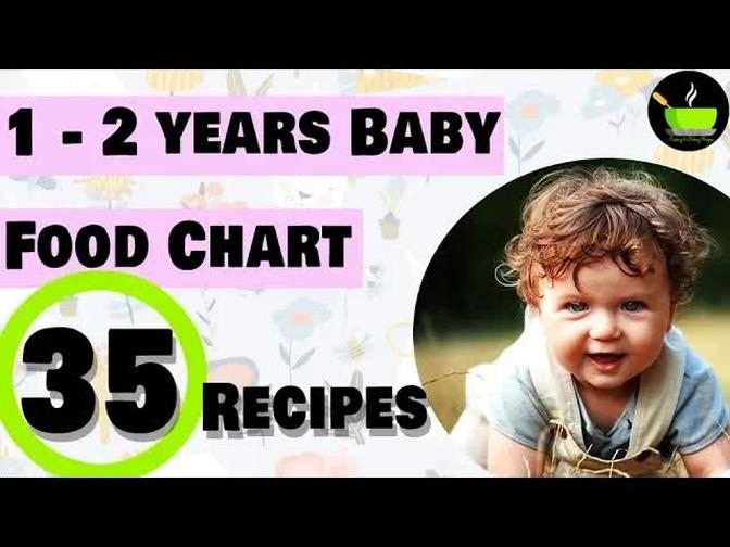 Food Chart 1-2 Years Baby Along With 35 Recipes | Complete Diet Plan & Baby Food Recipes For 1-2 Yr