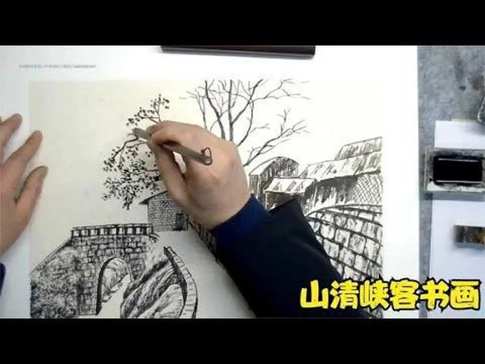 国画中画树，出枝，点叶的技巧，你学会了吗？