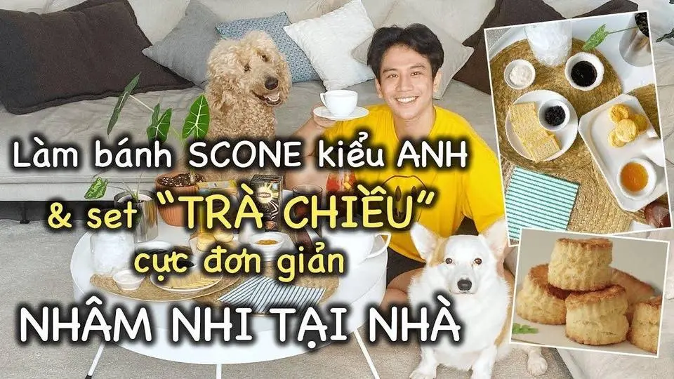 Chill ở nhà với set "TRÀ CHIỀU" dễ làm - Bánh Scone kiểu Anh & Trà ngon mát lạnh // Dinology