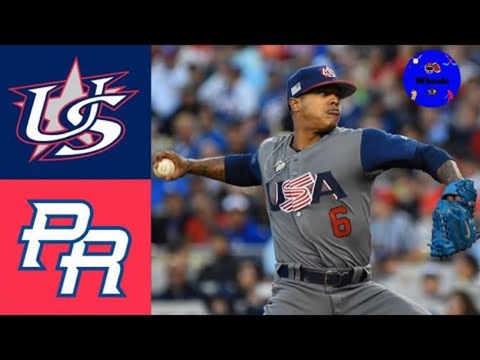 USA vs Puerto Rico | 2017 World Baseball Classic Championship Game | WBC Highlights