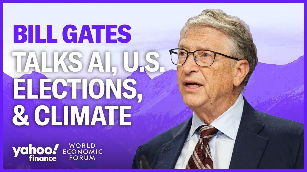 Bill Gates on climate change First on Yahoo Finance at Davos Videos Financial Insights