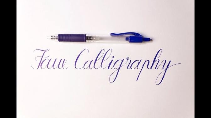How to do Write Faux Calligraphy
