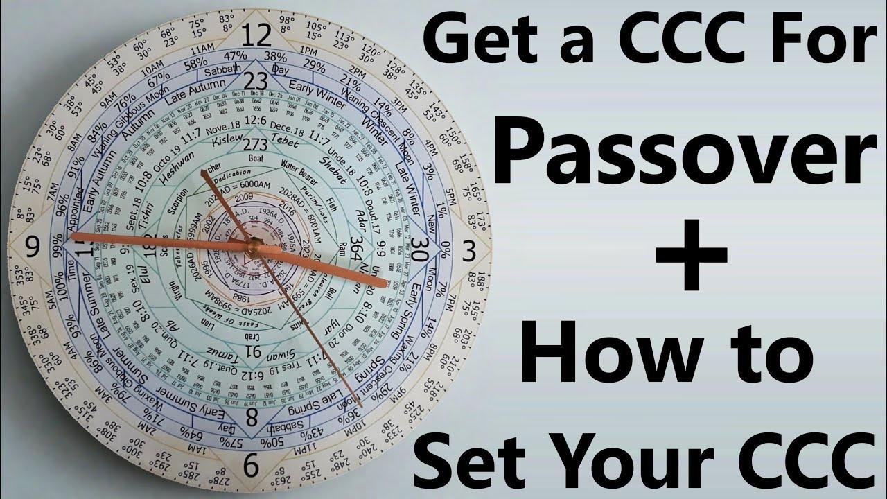 Buy A Celestial Clock Calendar Today In Time For Unleavened Bread | How to Set Your CCC
