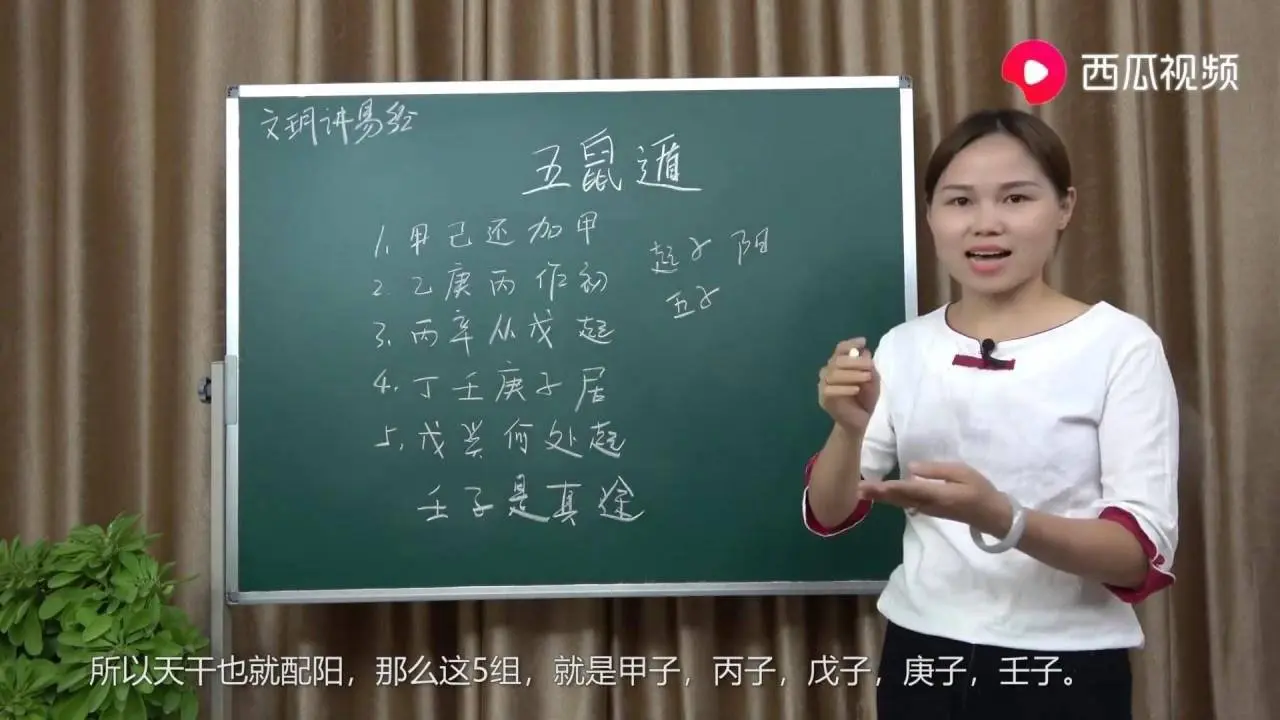 文玥讲易经《五鼠遁的推算技法，怎样把现代时间转换成八字时辰》