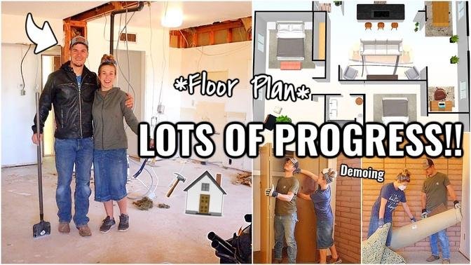 RENOVATION HOUSE TRANSFORMATION!! FINAL DEMO DAY ｜ HOUSE TO HOME Little Brick House Episode 2