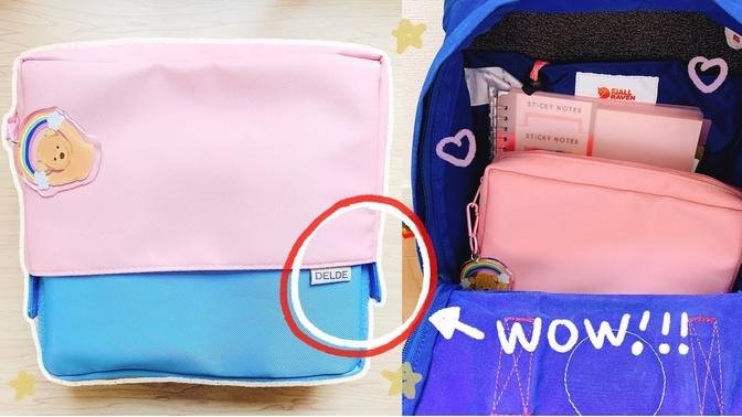 What’s Inside My Favorite Stationery Pouch (Perfect Adjustable Bag Organizer 💯) | Rainbowholic
