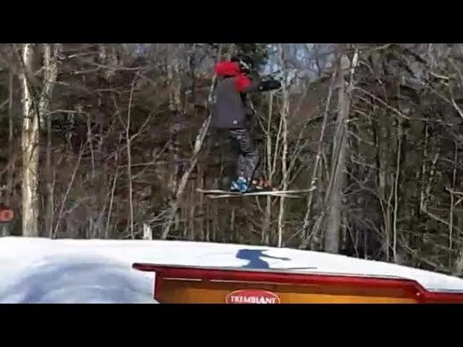 Mont Tremblant skiing Part 6 - messing around, terrain park