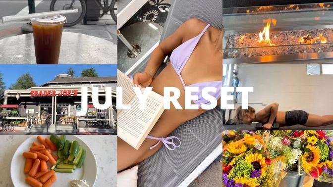 JULY MONTHLY RESET: journaling, grocery shopping, new habits + more!