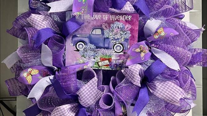 For the love of lavender wreath| Hard Working Mom |How to| Wreath Kit