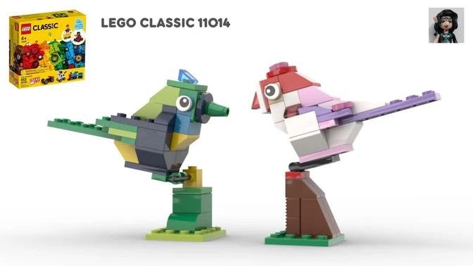 2 BIRDS Lego classic 11014 ideas How to build easy