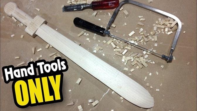 How to Make a Wood Sword with NO power tools