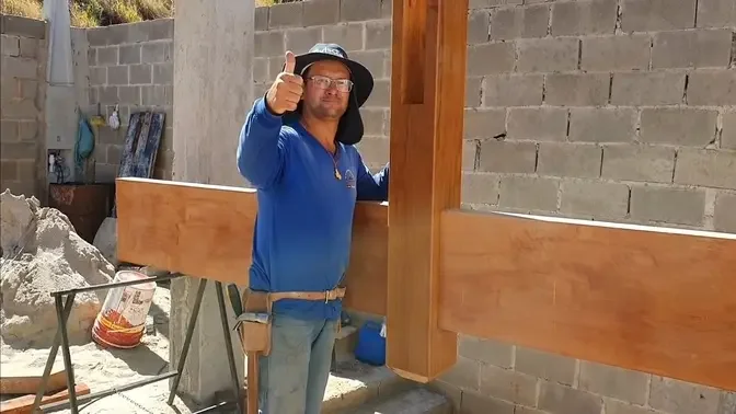 INCRÍVEL, GARAGEM COM MADEIRA APARENTE, amazing this garage with exposed wood..