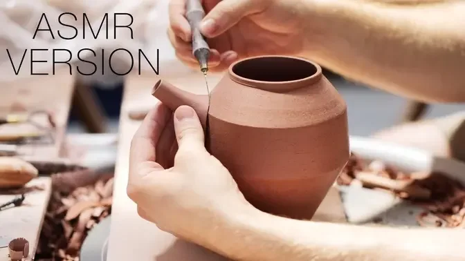 How to Make A Simple Stoneware Teapot — ASMR Version