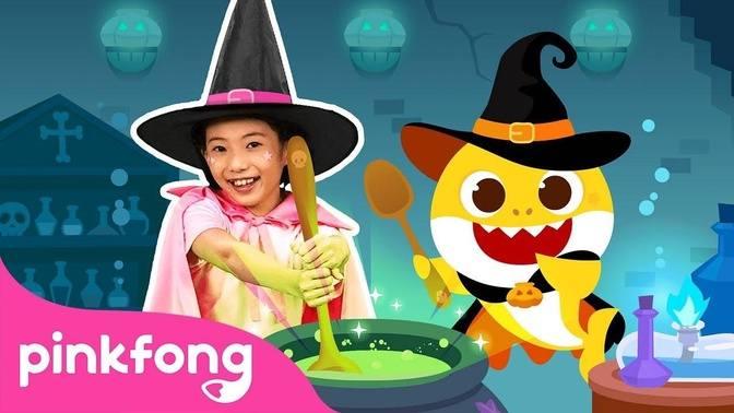 4K Witch Sharks Halloween Treats Halloween Dance Pinkfong Baby Shark ...