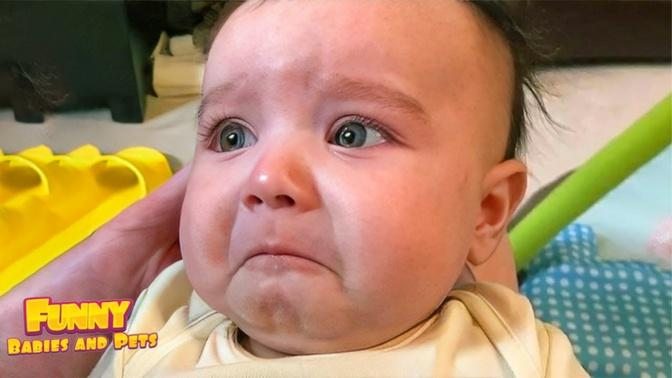 Funny Baby's Reaction When Being Scolded By Mom and Dad #2 || Baby Crying Compilation