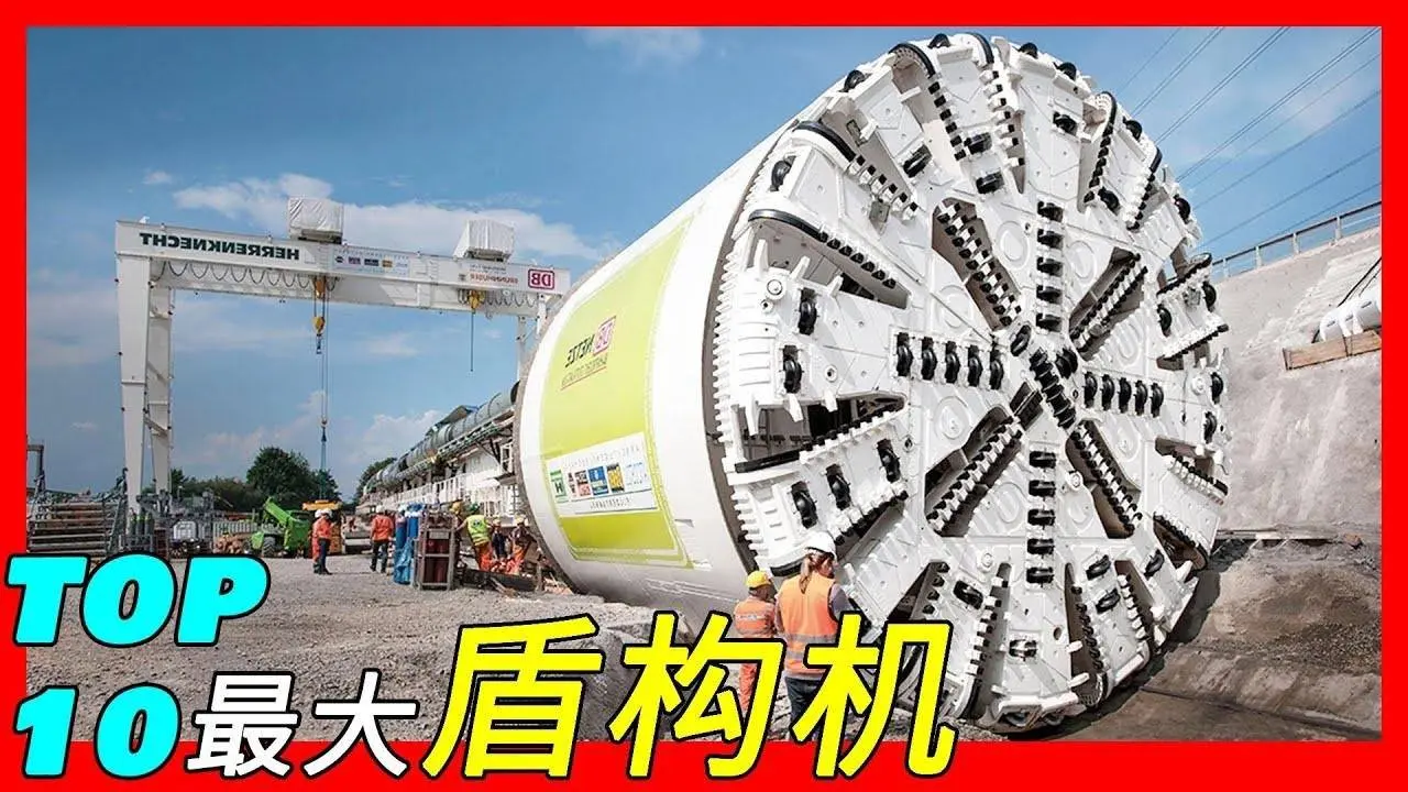 超过300个刀片，刀盘直径17.63米，整机120米，全球十大盾构机/隧道掘进机（Herrenknecht S-880/HITACHI Bertha/Herrenknecht Santa Lucia）