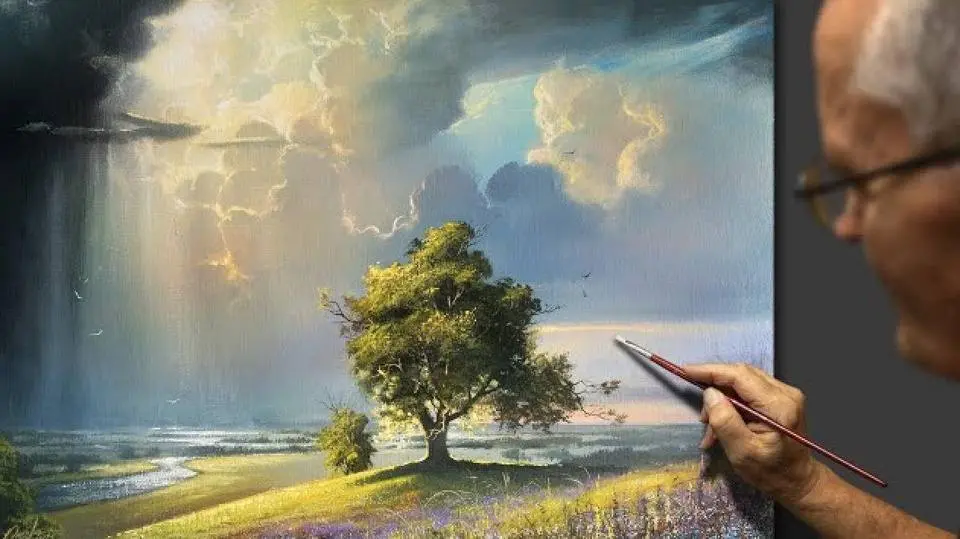 天堂力量丙烯画 艺术家 - Viktor Yushkevich