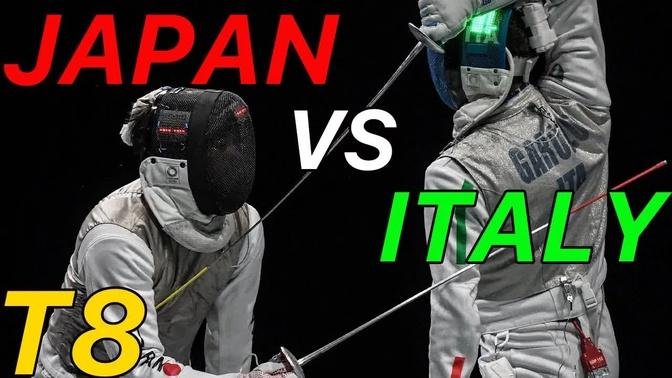 Tokyo 2021 [Quarterfinal] Japan v Italy ｜ Olympic Fencing ｜ Men's Foil Team Highlights
