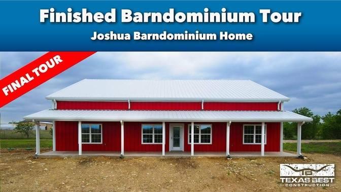Joshua Barndominium Home FINISHED WALKTHROUGH TOUR | Texas Best Construction
