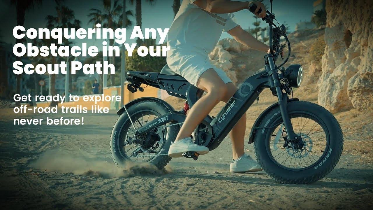 ⚡️ Conquering any obstacle in your path! It's a statement #cyrusher #scout #allterrain #ebike