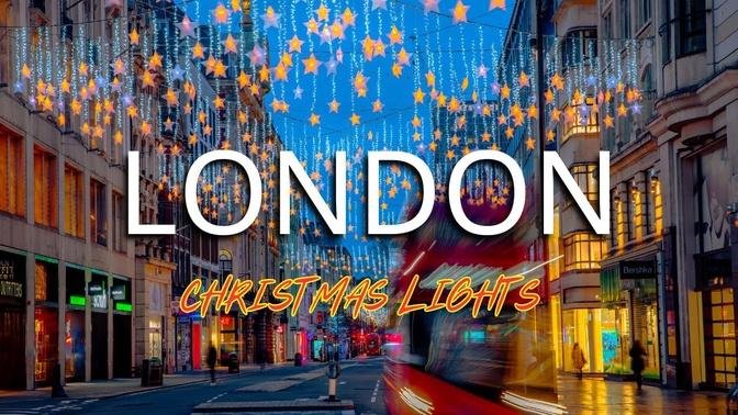 London Christmas Lights 2023 - Best Christmas Lights in London 2023 🎄 Walking tour Christmas 2023
